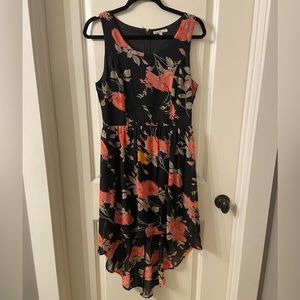 Black floral dress